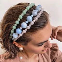 Simple Bead Headband Candy Color Sweet Headband Personality Hair Accessories Manufacturer