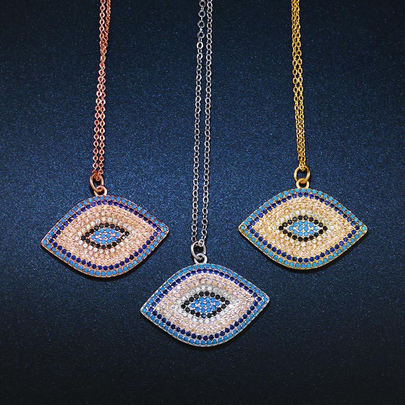 Devil's Eye Zircon Necklace Exquisite Copper Plating Distributor