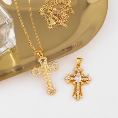 Wholesale Vintage Cross Necklace Necklace Simple With Diamonds Cross