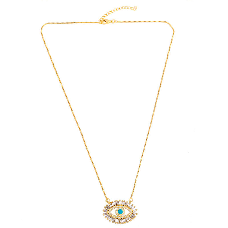 Vintage Fashion Eye Copper Jewelry Necklace Distributor