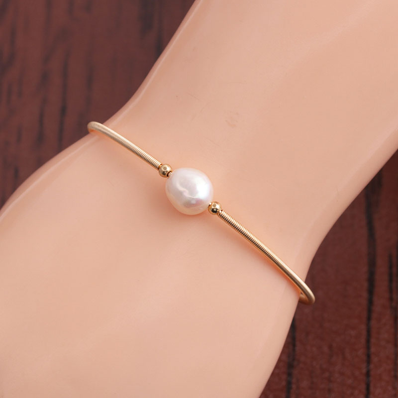 Freshwater Pearl 14k Gold Filled Pearl Bracelet Inline Pearl Bracelet Supplier