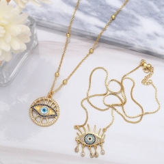 Zirconia Accessories Devil's Eye Necklace Female Necklace Collarbone Chain Distributor