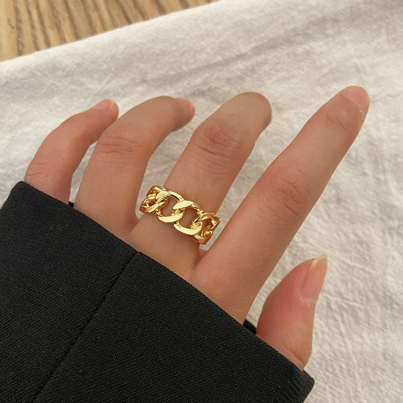 Personalized Chain Hollow Couple Vintage Fashion Design Punk Wind Finger Ring Manufacturer