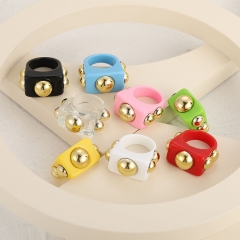 Rings Female Candy Color Metal Acrylic Fashion Personality Tide Supplier