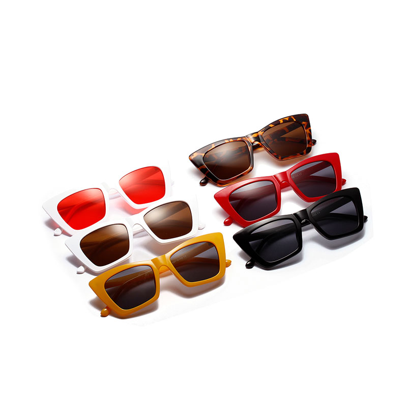 Square Frame Sunglasses Dazzling Color Transparent Marine Lens Glasses Manufacturer