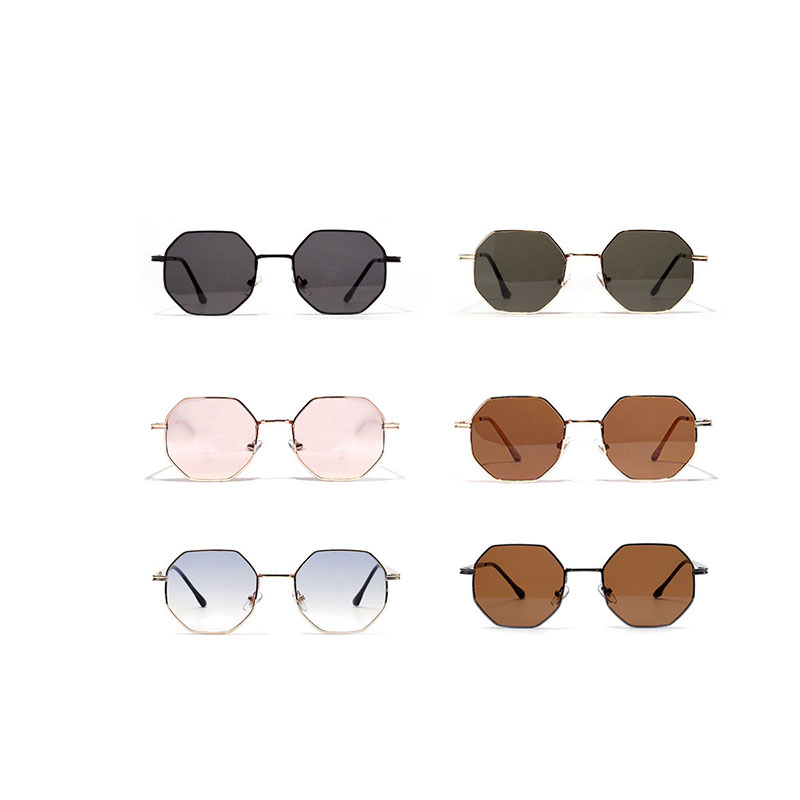 Wholesale Round Retro Metal Prince Mirror Retro Small Frame Sunglasses Polygon Sunglasses Vendors