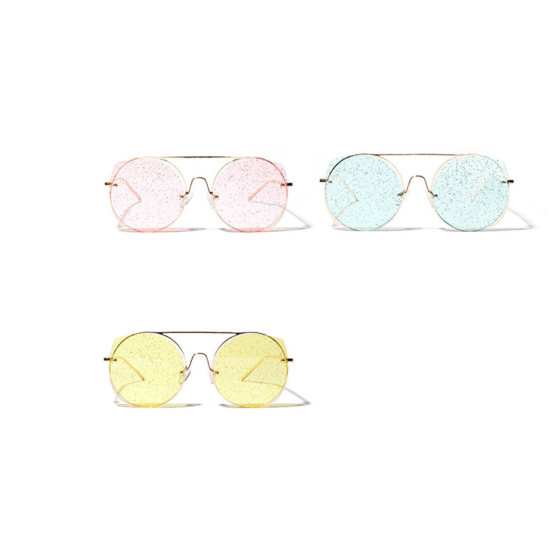 Wholesale Round Retro Metal Glasses Colored Ocean Lens Sunglasses Vendors