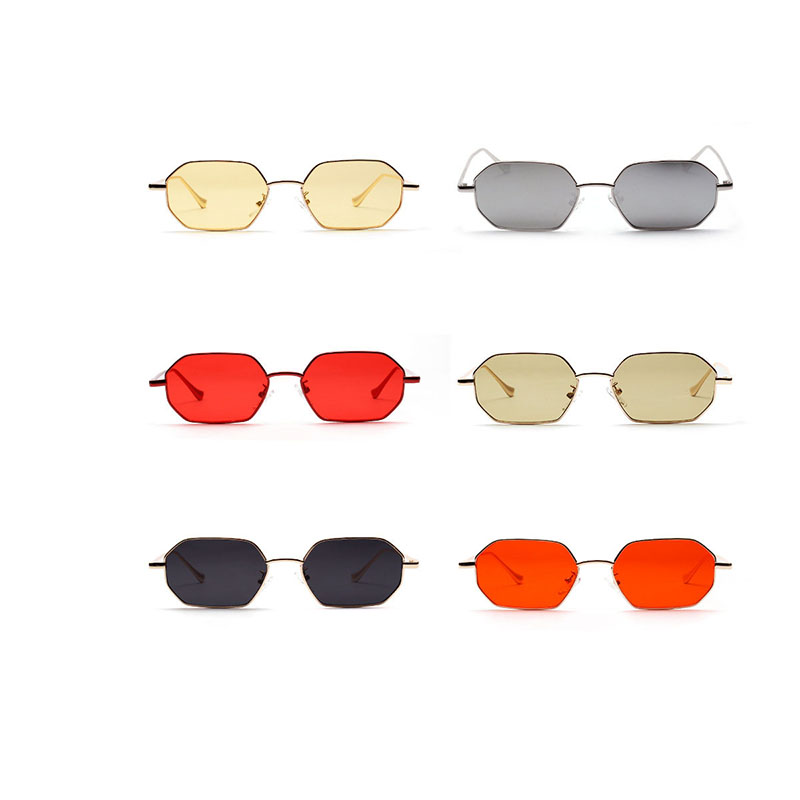 Metal Box Sunglasses Small Frame Marine Transparent Color Lens Glasses Manufacturer