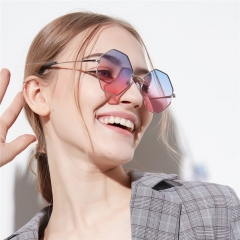 Square Sunglasses Diamond-shaped Polygonal Color Clear Lens Sunglasses Manufacturer