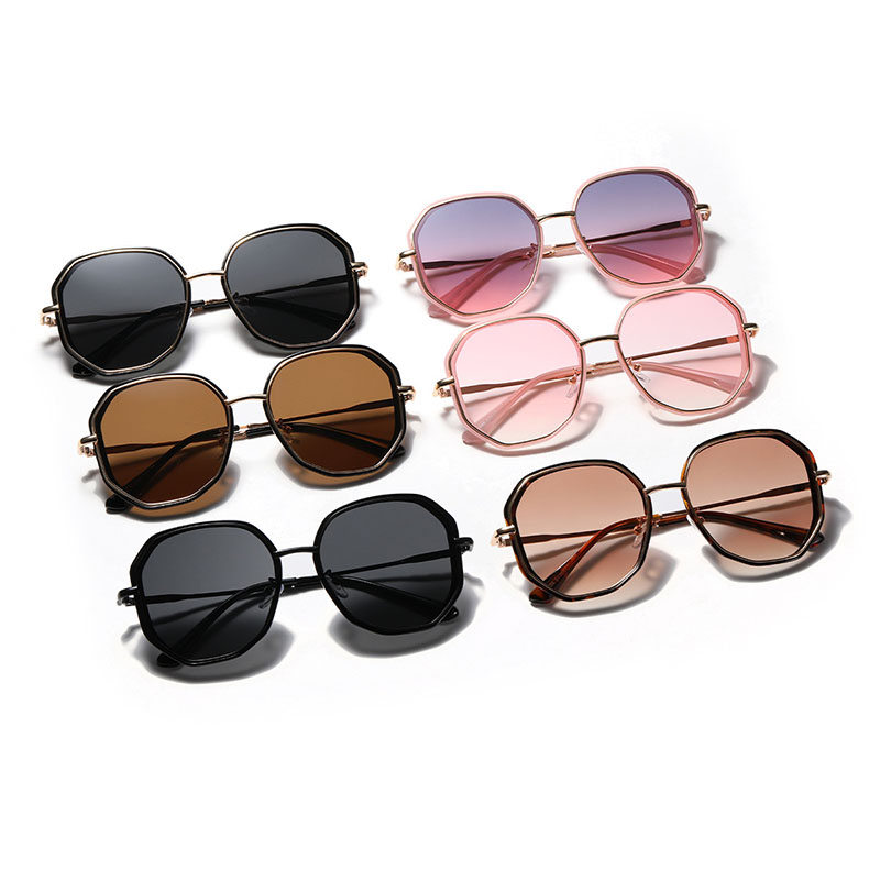 Polygon Wind Retro Fashion Sunglasses Distributor