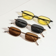 Retro Metal Box Sunglasses Colored Piece Wind Sunglasses Distributor