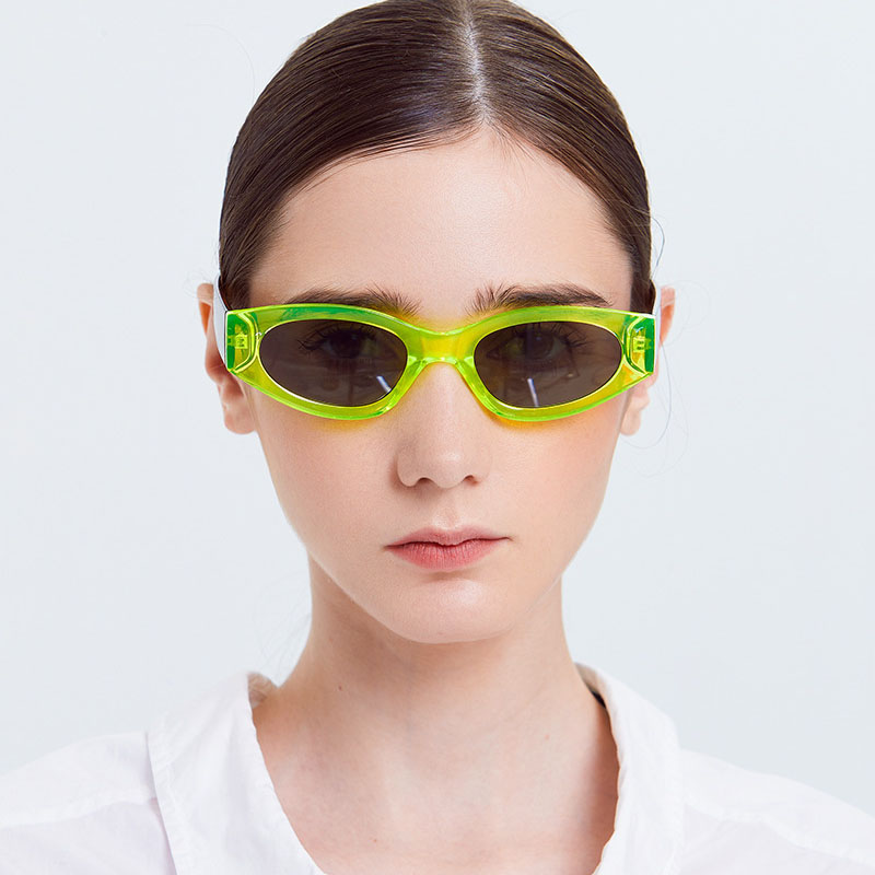 Wholesale Square Small Frame Retro Mirror Colored Frame Sunglasses Vendors