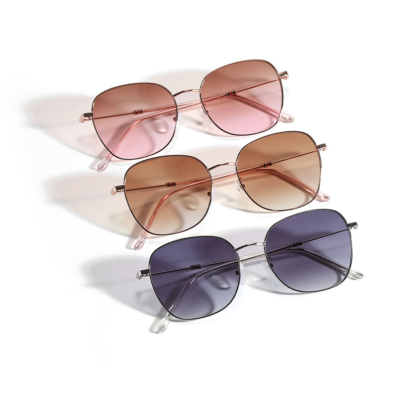 Metal Frame With The Same Paragraph Of The  Sunglasses Colorful Piece Sunglasses Distributor