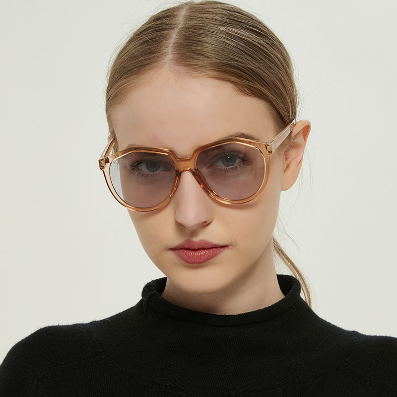 Black Retro Casual Round Frame Trend Sunglasses Distributor