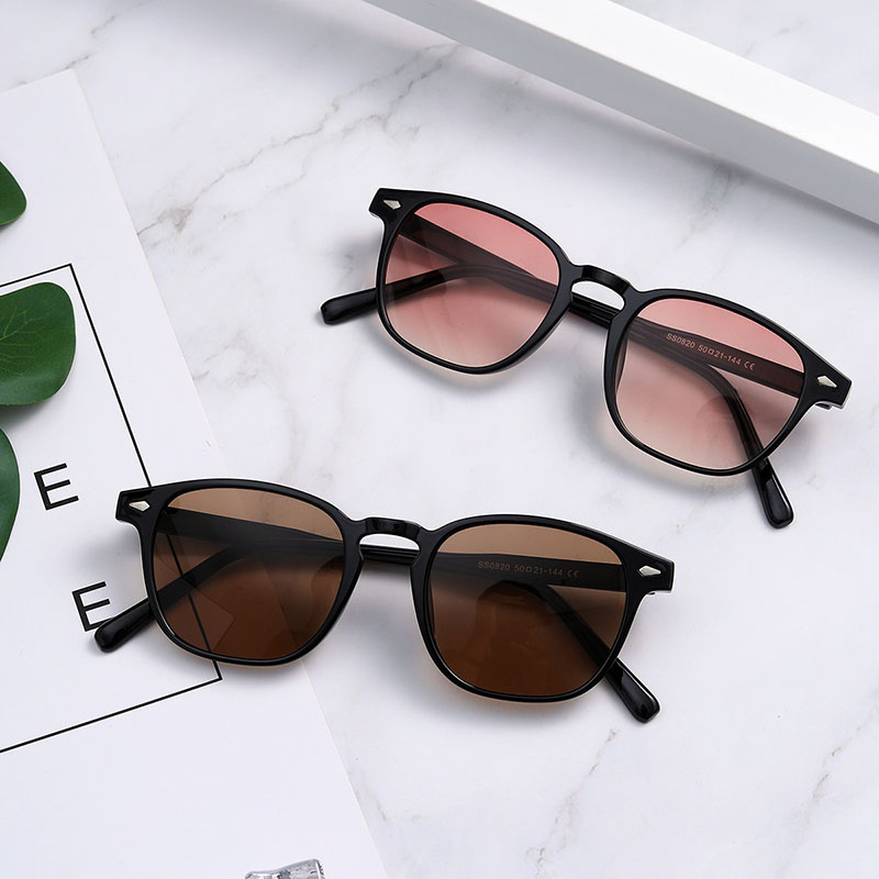 Rivets Tortoiseshell Multi-color Retro Sunglasses Gradient Color Leopard Sunglasses Distributor