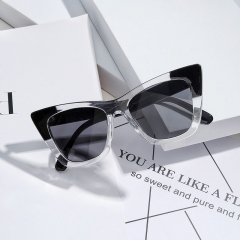 Pointed Sunglasses Square Transparent Color Frame Sunglasses Distributor