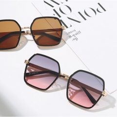 Metal Frame Polygonal Colorful Thin Sunglasses Manufacturer