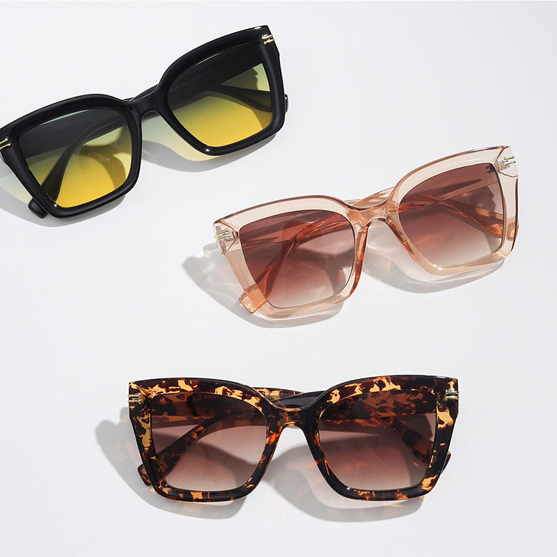 Ocean Piece Gradient Color Large Frame Tortoiseshell Sunglasses Retro Distributor
