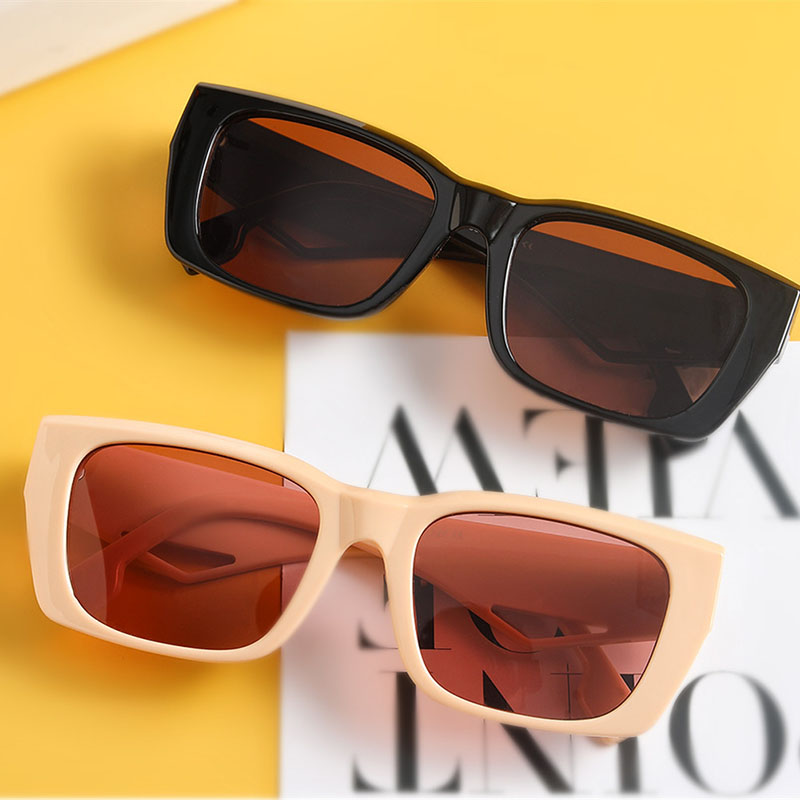Square Jelly Color Beach Trend Sunglasses Summer Sunglasses Distributor