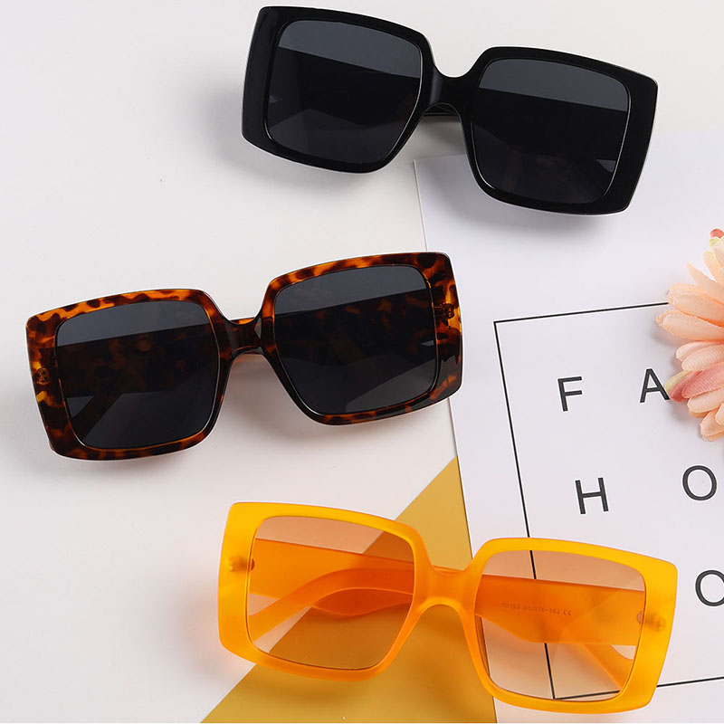 Large Frame Square Color Frame Trendy Sunglasses Manufacturer