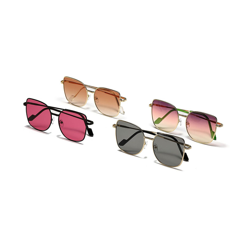 Polygon Square Wave Frame Trend Thin Large Frame Sunglasses Manufacturer