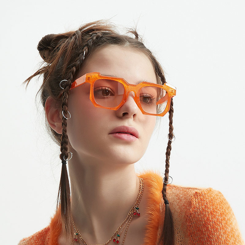 Square Avant-garde Shape Colorful Small Frame Burst Sunglasses Manufacturer