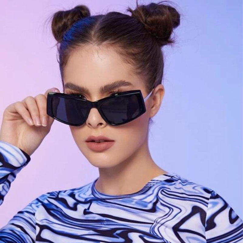 Fashion Three-dimensional Square Cat-eye Sunglasses Large-frame Sunglasses Distributor