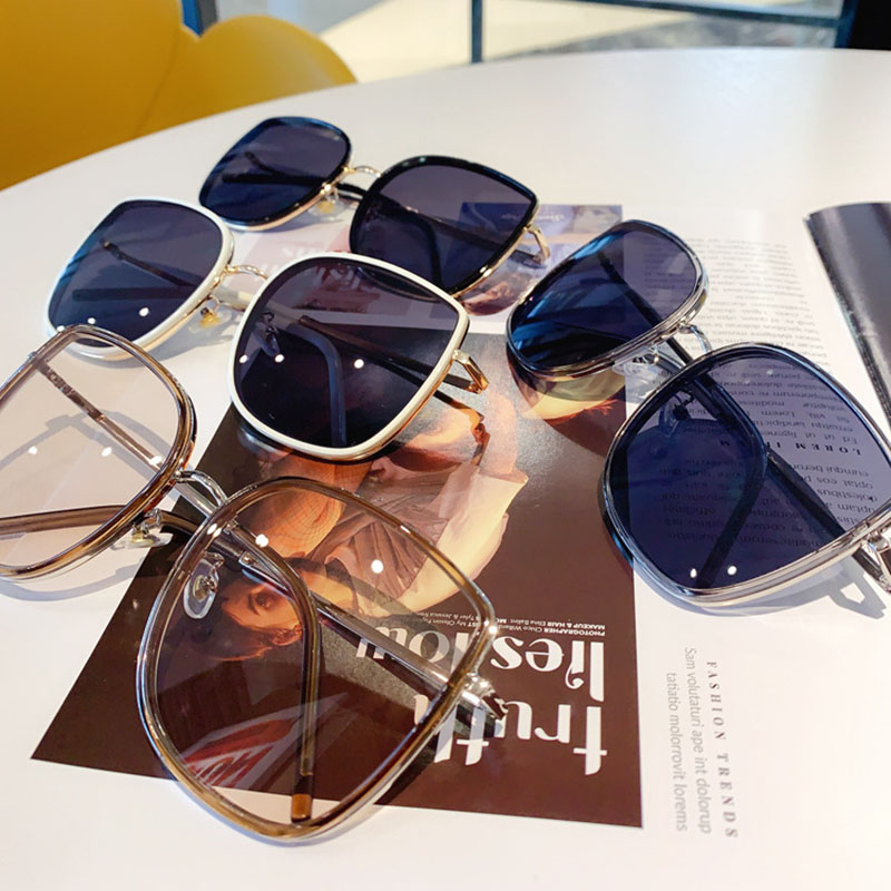 Harajuku Retro Rice Black Ultra-light Models Oversized Square Sunglasses Manufacturer