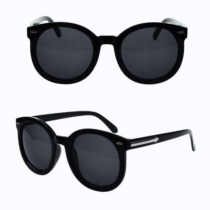 Round Frame Dazzling Color Reflective Sunglasses Arrow Transparent Color Film Manufacturer