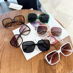 Sunglasses Female  Square Large Frame Thin With Degrees Of Anti-uv Sunglasses Distributor