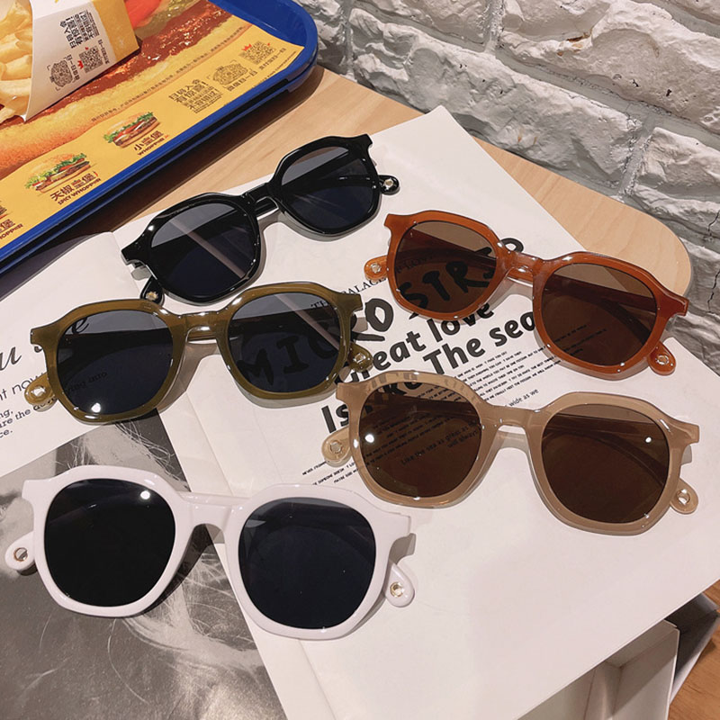 Fashion Sunglasses Milk Tea Color Sunglasses  Retro Sunglasses Tide Distributor