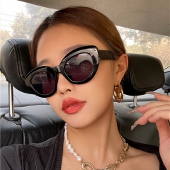 Europe And The United States Net Red Wind Korean Version Of The Tide Big Face Thin Sunglasses Temperament Sunscreen Sunglasses Female Round Face Distributor