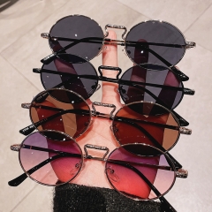 Fashion Metal Oval Sunglasses Trendy Marine Piece Sunglasses Europe And The United States Retro Distributor
