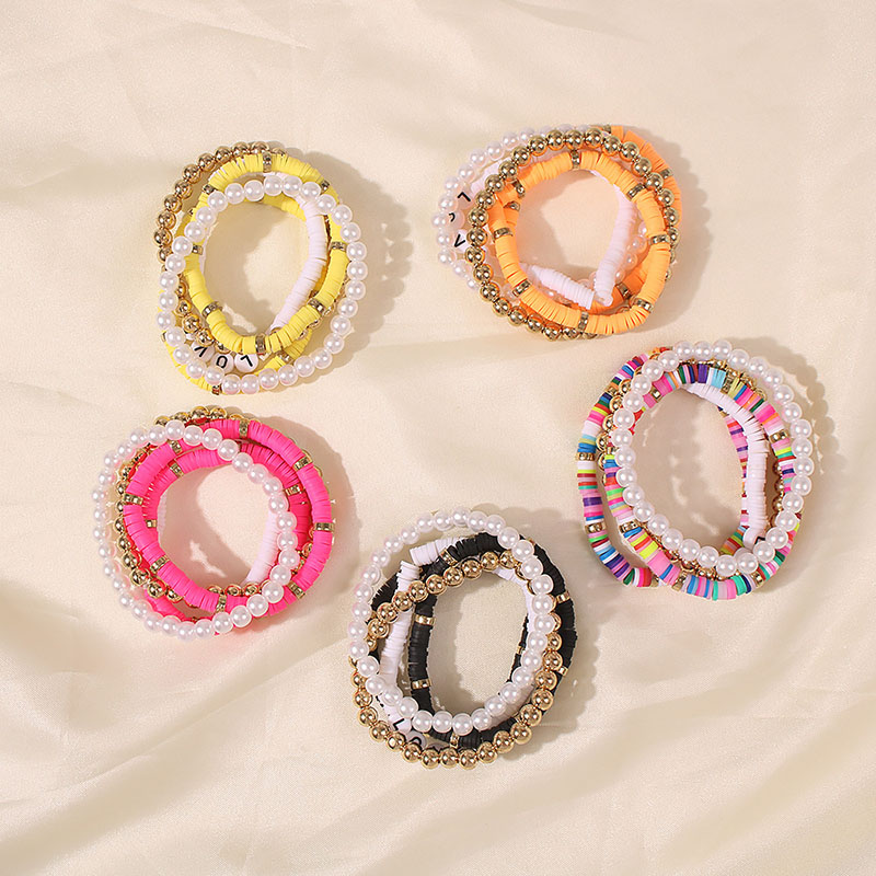 Wholesale Hand-woven Beaded Colorful Resin Bracelets Bohemian Style Bracelets Vendors