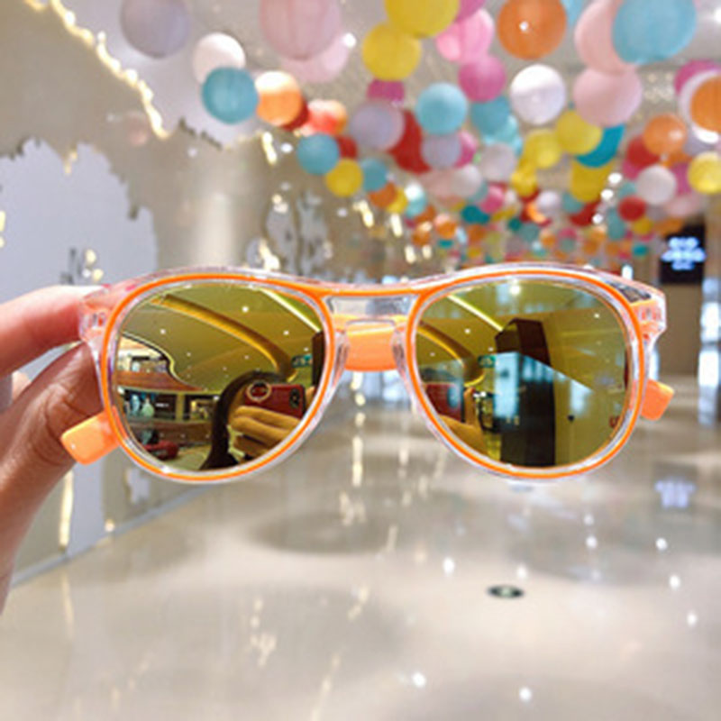 10# Orange Frame Glasses