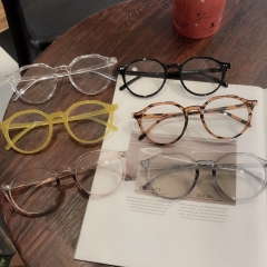 Literary Retro Large Frame Flat Glasses Myopic Black Frame Glasses Distributor