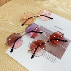 Sunglasses Anti-uv Transparent Pink Purple Distributor