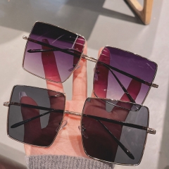 Wholesale Fashion Large Frame Metal Square Sunglasses Vendors