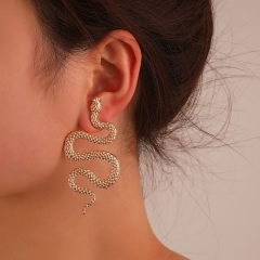 Exaggerated Three-dimensional Snake Earrings Fashion Punk Geometric Metal Distributor