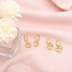 Wholesale Love Zircon Earrings Personality Earrings Fashion Retro