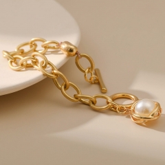 Pearl Bracelet O Word Chain Oval Color Preservation Distributor