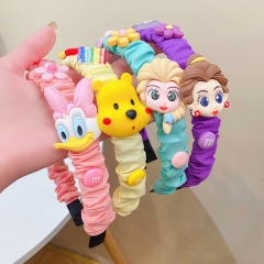 Children's Cute Cartoon Fabric Ruffled Hair Band Hair Card Manufacturer