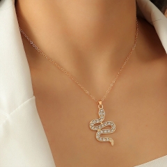 Exaggerated Snake Pendant Female Necklace Fashionable And Versatile Zodiac Manufacturer