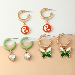 Fashion Earrings Set Multi-element Earrings Female Six Sets Manufacturer