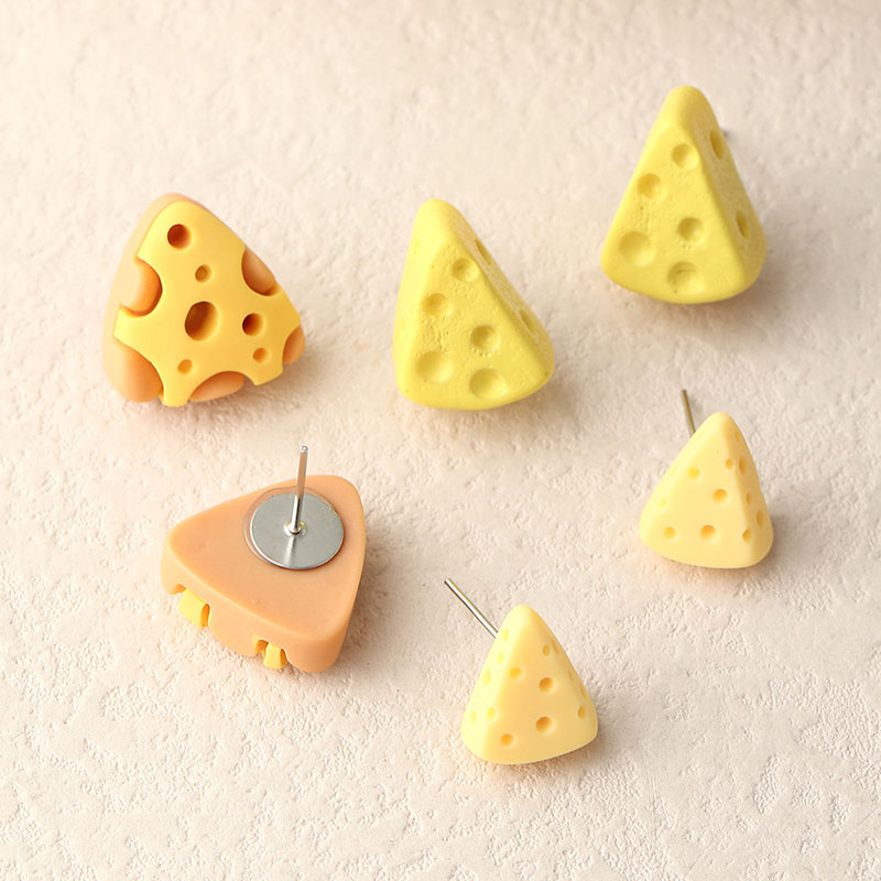 Earrings Mini Fun Cheese Cheese Earrings French Earrings Manufacturer