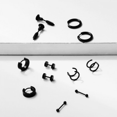 Stainless Steel Men's Chain Earrings Creative Punk Distributor