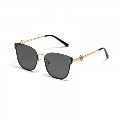 Square Rimless Metal Skeleton Mirror Sunglasses Manufacturer