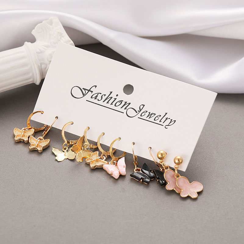 Acrylic Butterfly Earrings Set Creative Simplicity Butterfly Distributor