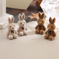 Cartoon Bunny Cute Sweet Less Students Furry Earrings Distributor