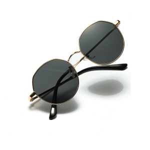 Round Metal Fashionable Couple Sunglasses